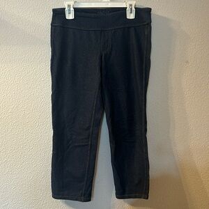 Athleta faux denim cropped leggings size small